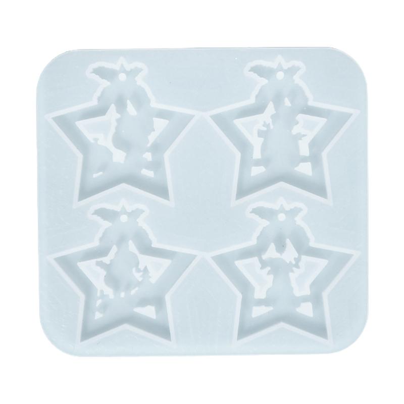 Pendant Silicone Mold with Hole Star Shape Keychain Resin Casting Mold for Ornament Christmas Hanging Decor Making
Pendant Silicone Mold with Hole Star Shape Keychain Resin Casting Mold for Ornament Christmas Hanging Decor Making