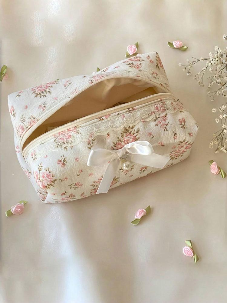 1 шт. Розовая цветочная женская косметичка, сумка для хранения с цветочным бантом, Сумка для хранения средств по уходу за кожей для милых девушек
1 шт. Розовая цветочная женская косметичка, сумка для хранения с цветочным бантом, Сумка для хранения средств по уходу за кожей для милых девушек
