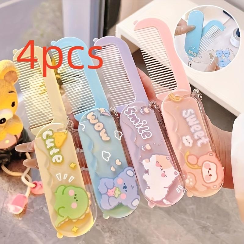 Cute Cartoon Folding Comb with Mirror-Travel Size, ABS Plastic Handle, Plastic Brush, Suitable for Ordinary Hair, Small Comb Choice, Random Color
Cute Cartoon Folding Comb with Mirror-Travel Size, ABS Plastic Handle, Plastic Brush, Suitable for Ordinary Hair, Small Comb Choice, Random Color