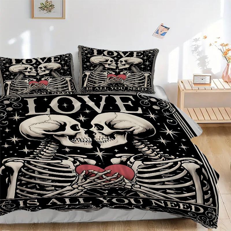 3pcs Skeletal Love Cover Set, 1 Cover + 2 Pillowcases (No Insert), Bedding for All Seasons, Bedding,Bedroom Decor yy250922076 135x200cm
3pcs Skeletal Love Cover Set, 1 Cover + 2 Pillowcases (No Insert), Bedding for All Seasons, Bedding,Bedroom Decor yy250922076 135x200cm