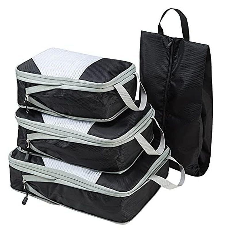4 Pcs/set Compression Packing Cubes Travel Storage Bag Suitcase Packing Mesh Bags for Clothing Underwear Shoes
4 Pcs/set Compression Packing Cubes Travel Storage Bag Suitcase Packing Mesh Bags for Clothing Underwear Shoes