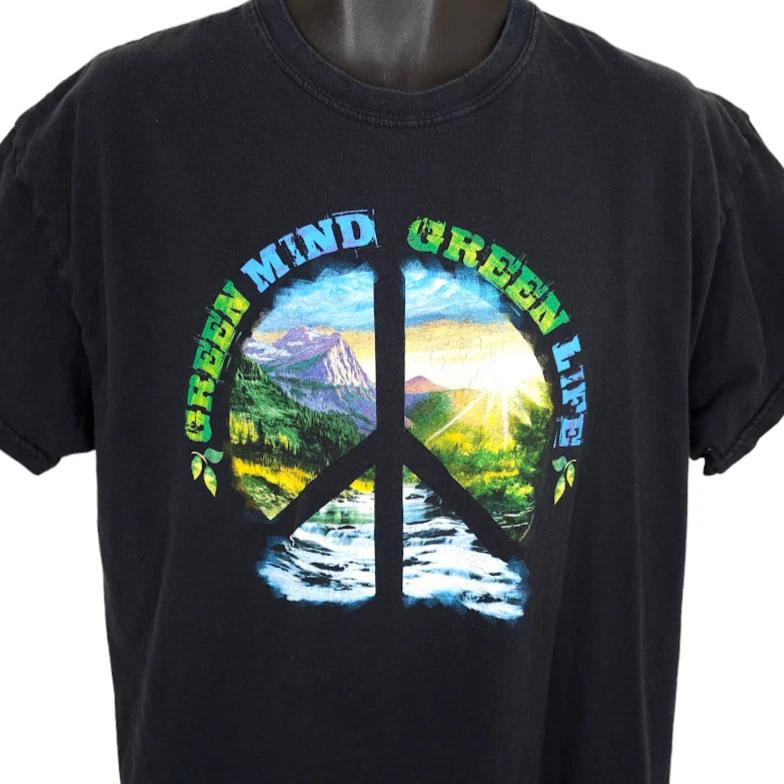 Vintage Nature 100% Cotton T-shirt Mens Tees Top Mens Size XL Black 90s Green Mind Green Life Peace XL
Vintage Nature 100% Cotton T-shirt Mens Tees Top Mens Size XL Black 90s Green Mind Green Life Peace XL