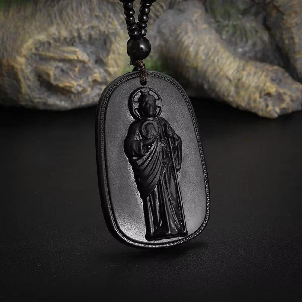 Simple Imitation Jade Pendant Necklace Buddhist Religious Personality Amulet Pendant Buddha Necklace For Men Women чорний
Simple Imitation Jade Pendant Necklace Buddhist Religious Personality Amulet Pendant Buddha Necklace For Men Women чорний