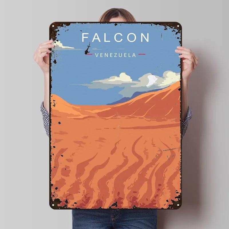 Falcon Venezuela Metal Sign Landscape Poster Vintage Metal Plate Custom Tinplate Plaques for Wall Art Decoration Bar Accessories 7.9x11.8In(20x30cm)
Falcon Venezuela Metal Sign Landscape Poster Vintage Metal Plate Custom Tinplate Plaques for Wall Art Decoration Bar Accessories 7.9x11.8In(20x30cm)