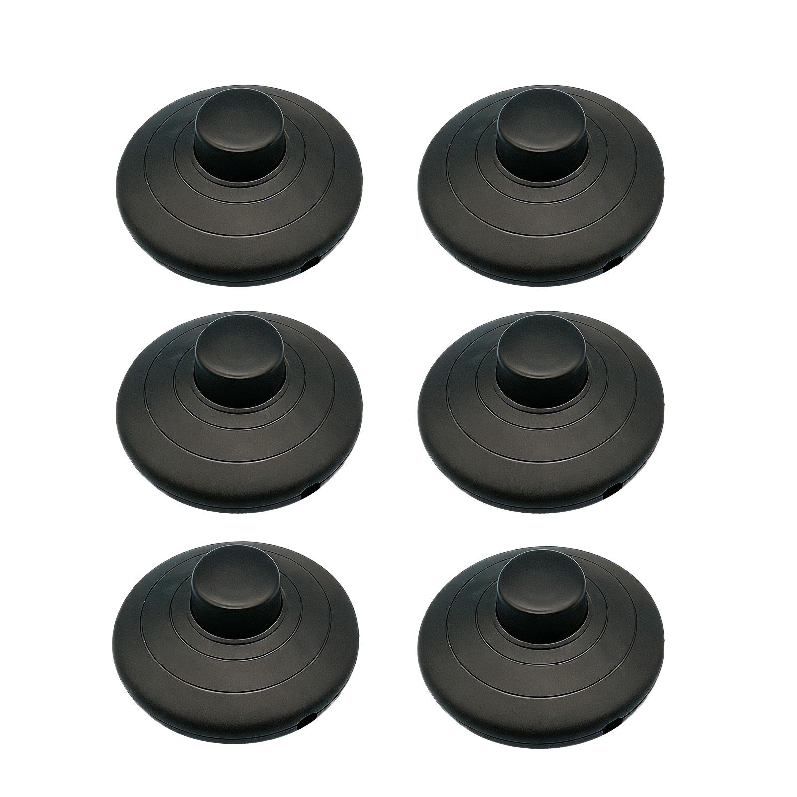 6Pcs Floor Foot Switches Round Inline Foot Pedal Lamp Switches with Step on Button Foot Reset Button Online Switches
6Pcs Floor Foot Switches Round Inline Foot Pedal Lamp Switches with Step on Button Foot Reset Button Online Switches