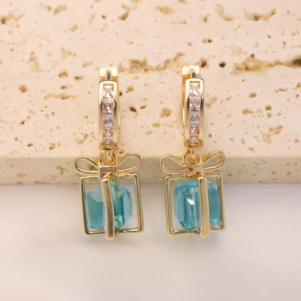 1 Pair Fashion Artificial Crystal Gift Dangle Earrings for Women Zirconia Earring Jewelry Wedding Party Accessories синий
1 Pair Fashion Artificial Crystal Gift Dangle Earrings for Women Zirconia Earring Jewelry Wedding Party Accessories синий