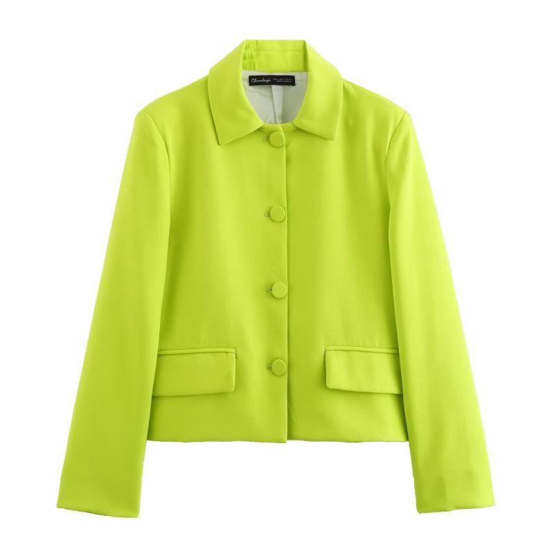 Summer European & American Style Women s Casual Street Fashion Short Blazer XS флуоресцентный зеленый
Summer European & American Style Women s Casual Street Fashion Short Blazer XS флуоресцентный зеленый