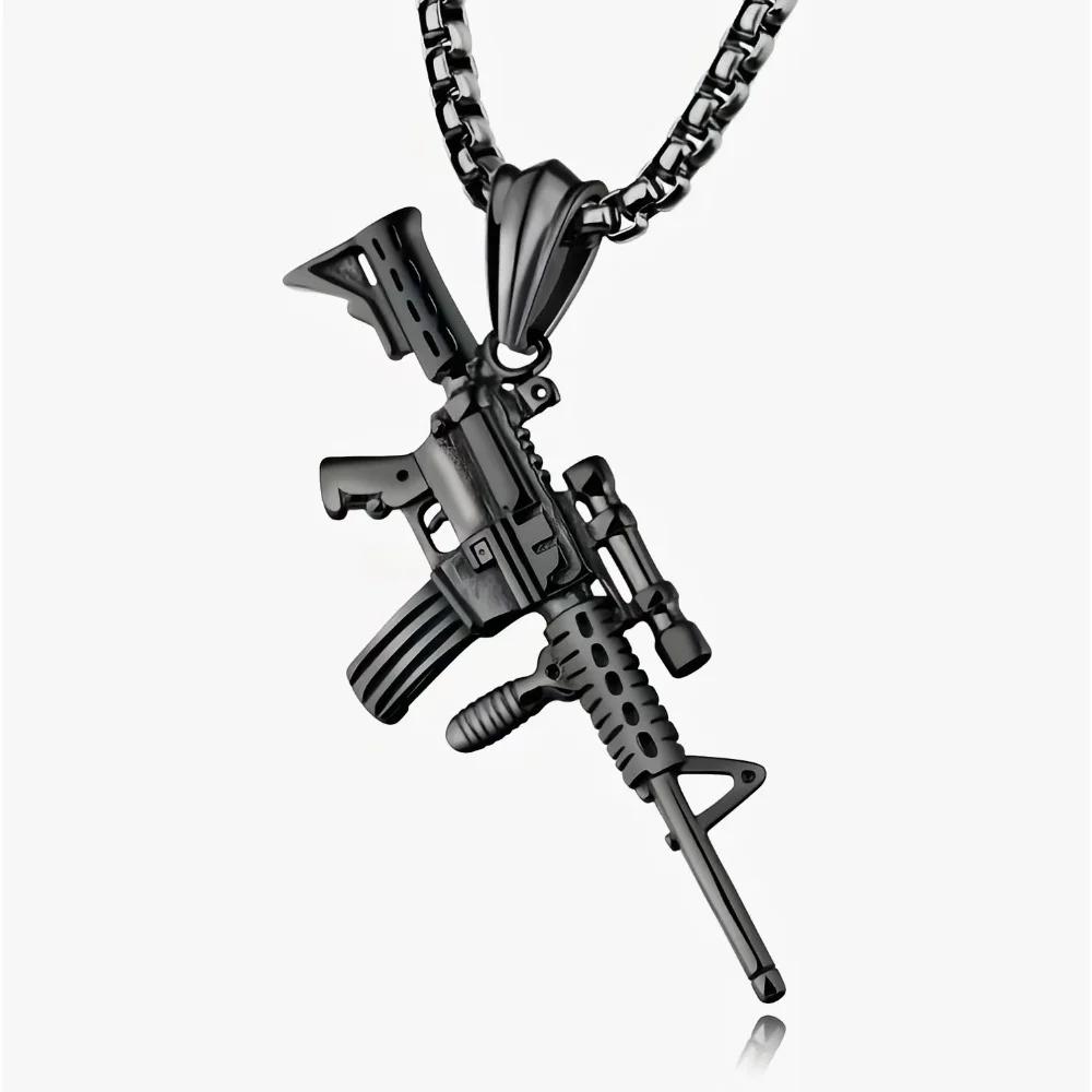 Мужская подвеска в виде пистолета, креативное хип-хоп ожерелье чёрный
Мужская подвеска в виде пистолета, креативное хип-хоп ожерелье чёрный