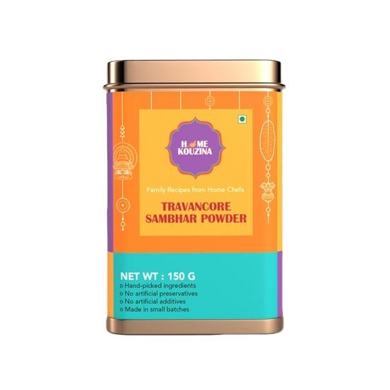 Home Kouzina Travancore Sambhar Powder - 150G | Authentic South Indian Spice Blend for Traditional Sambhar | Homemade Style| Made in Small Batches 150GM
Home Kouzina Travancore Sambhar Powder - 150G | Authentic South Indian Spice Blend for Traditional Sambhar | Homemade Style| Made in Small Batches 150GM
