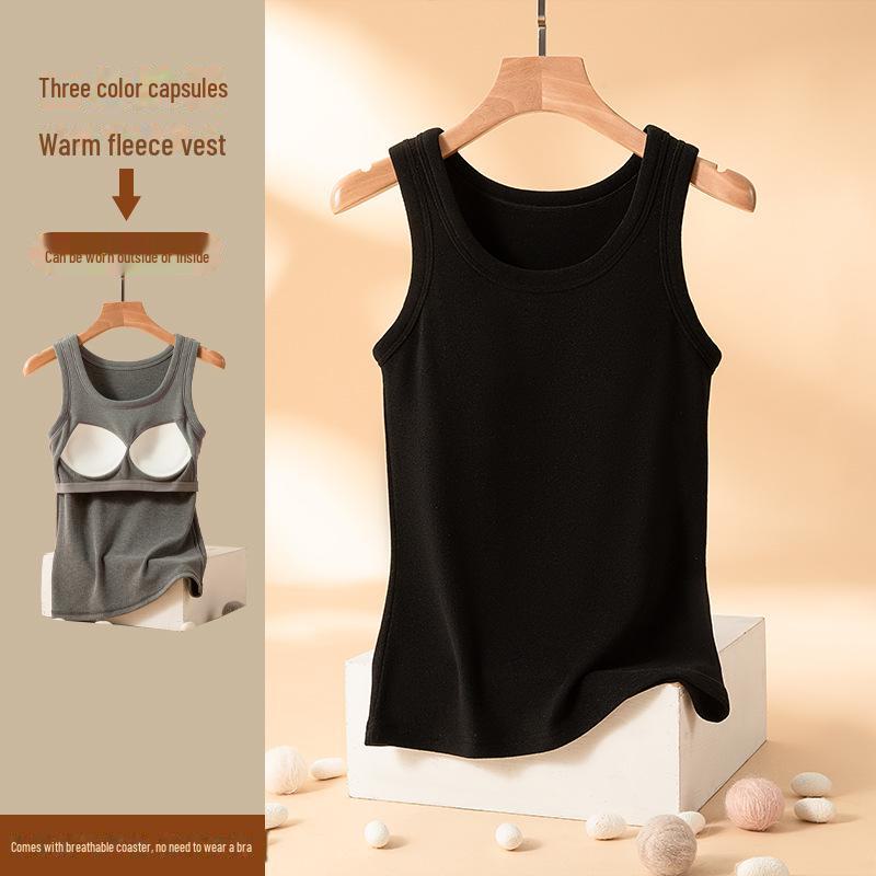 Модный трехцветный жилет Capsule: Женское бархатное термобелье с нагрудными вкладышами, эластичное, облегающего кроя. L чёрный
Модный трехцветный жилет Capsule: Женское бархатное термобелье с нагрудными вкладышами, эластичное, облегающего кроя. L чёрный