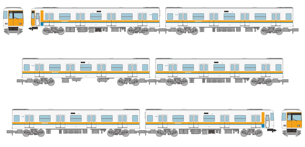 Железнодорожная коллекция Iron Collection Kinki Nippon Railway 7000 Series Updated Car Set 6-Car Set
Железнодорожная коллекция Iron Collection Kinki Nippon Railway 7000 Series Updated Car Set 6-Car Set