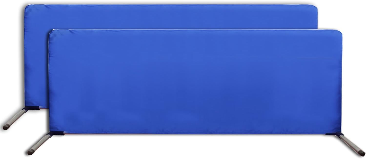 2-piece table tennis fence net, blue court equipment ball-proof fence, floor divider type, with baffle, 233cm x 75cm, made of 420D Oxford cloth for
2-piece table tennis fence net, blue court equipment ball-proof fence, floor divider type, with baffle, 233cm x 75cm, made of 420D Oxford cloth for