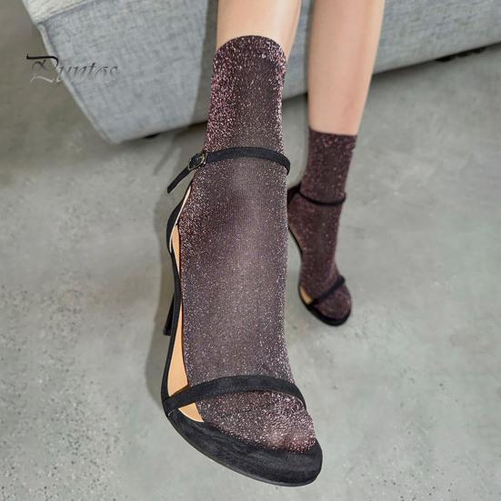 Women s Sheer Glitter Crew Socks Metallic Shimmer Shiny Sparkly Socks Breathable Thin Ankle Socks for Ladies Girls чорний
Women s Sheer Glitter Crew Socks Metallic Shimmer Shiny Sparkly Socks Breathable Thin Ankle Socks for Ladies Girls чорний