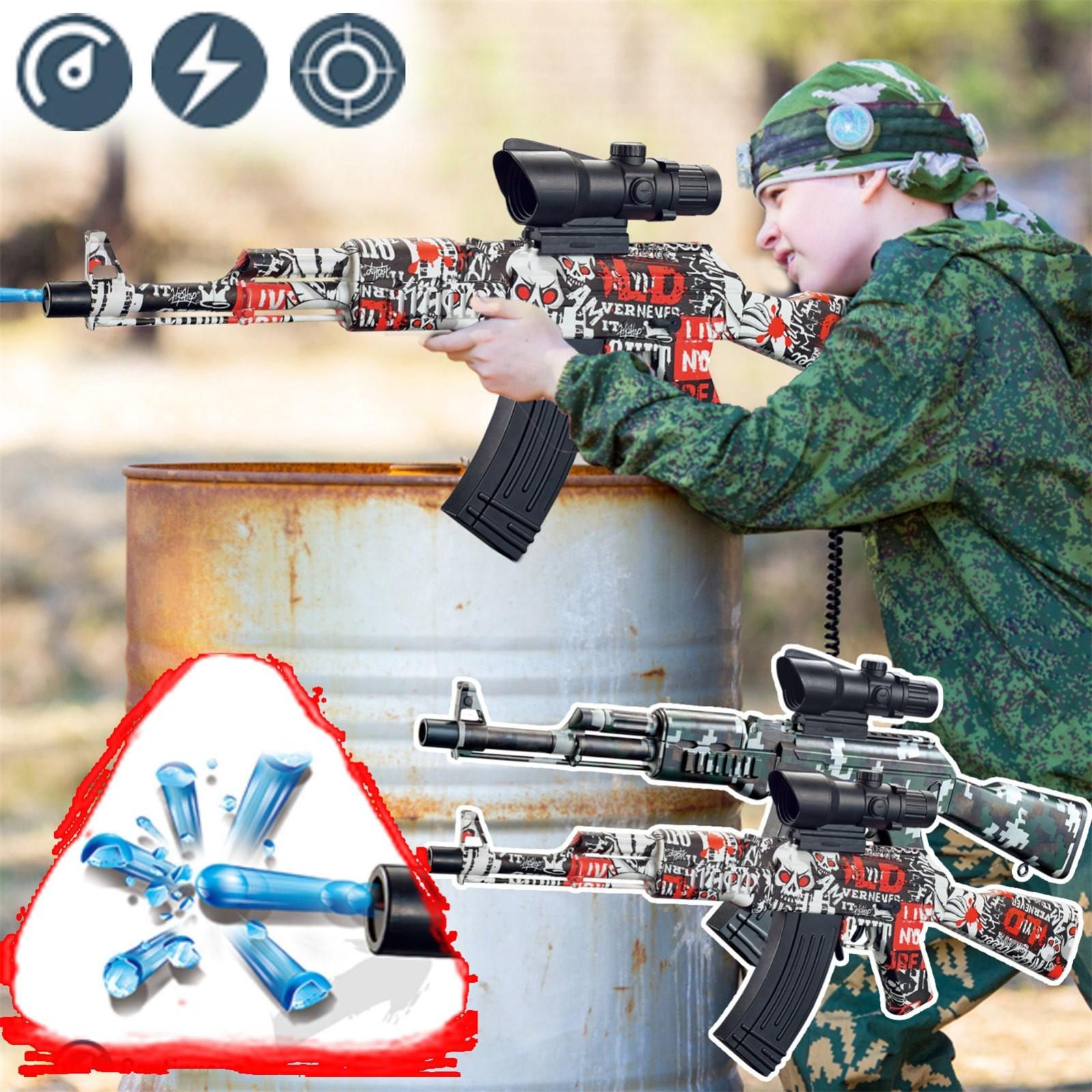 Электрическая игрушка-бластер Hand In One с гелевым шариком AK47. Экологичный брызговик, автоматический, 3000 водяных шариков, командная игра по стрельбе, возраст 12+ One Size красный
Электрическая игрушка-бластер Hand In One с гелевым шариком AK47. Экологичный брызговик, автоматический, 3000 водяных шариков, командная игра по стрельбе, возраст 12+ One Size красный