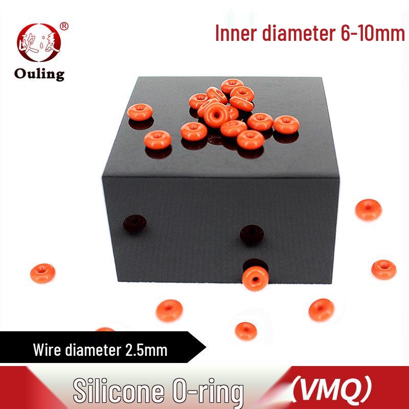 Red Silicone O-ring, Various Outer Diameters (6-10mm), 2.5mm Cross-section, Elastic Waterproof Rubber Seal OD 6mm x 2.5mm (10 pcs) Red Silicon O-ring
Red Silicone O-ring, Various Outer Diameters (6-10mm), 2.5mm Cross-section, Elastic Waterproof Rubber Seal OD 6mm x 2.5mm (10 pcs) Red Silicon O-ring