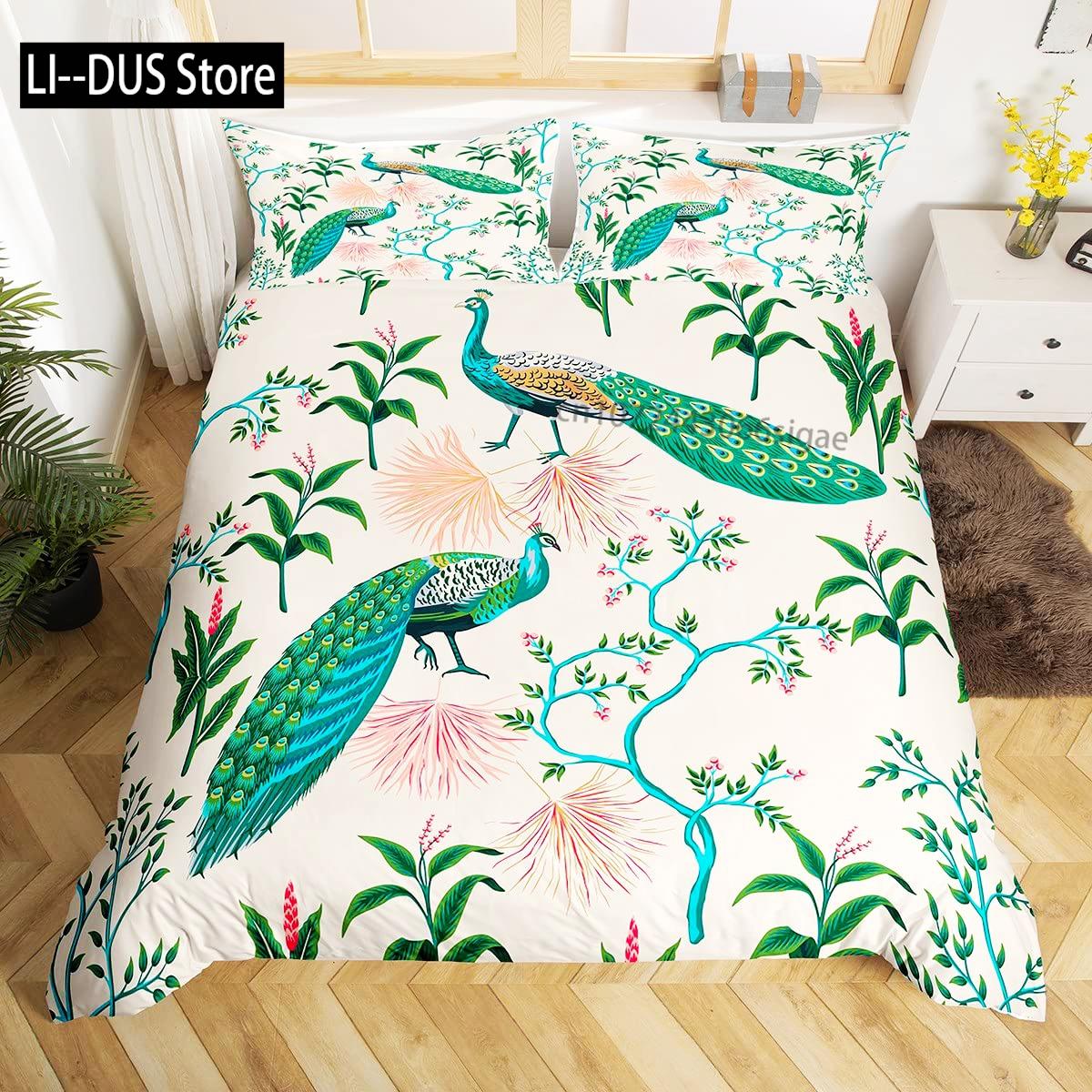 Peacock Comforter Cover Bedding Set For Kids Adults Girls Animals Duvet Cover 1 Duvet Cover With 2 Pillowcases King Queen Size 135x200cm
Peacock Comforter Cover Bedding Set For Kids Adults Girls Animals Duvet Cover 1 Duvet Cover With 2 Pillowcases King Queen Size 135x200cm