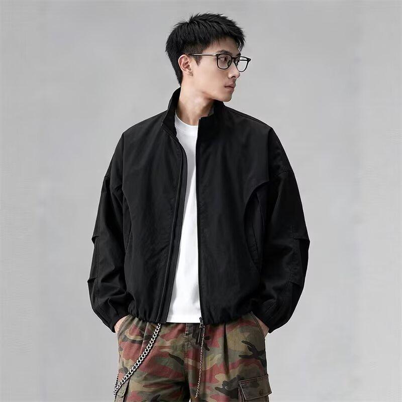 Autumn Men s Trendy American Batwing Sleeve Heavyweight Jacket with Stand Collar - Versatile and Casual Style M чорний
Autumn Men s Trendy American Batwing Sleeve Heavyweight Jacket with Stand Collar - Versatile and Casual Style M чорний