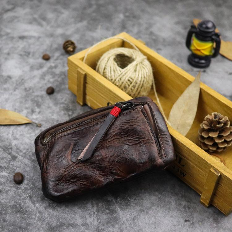 First Layer Vegetable Tanned Leather Handmade Vintage Style Minimalist Lightweight Student Girl Coin Bag Small Coin Purse
First Layer Vegetable Tanned Leather Handmade Vintage Style Minimalist Lightweight Student Girl Coin Bag Small Coin Purse
