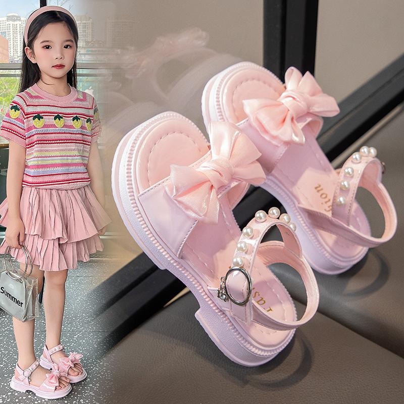 Summer Girls Princess Sandals Soft Sole Pearl Bow Tie Children Shoes size 26 розовый
Summer Girls Princess Sandals Soft Sole Pearl Bow Tie Children Shoes size 26 розовый