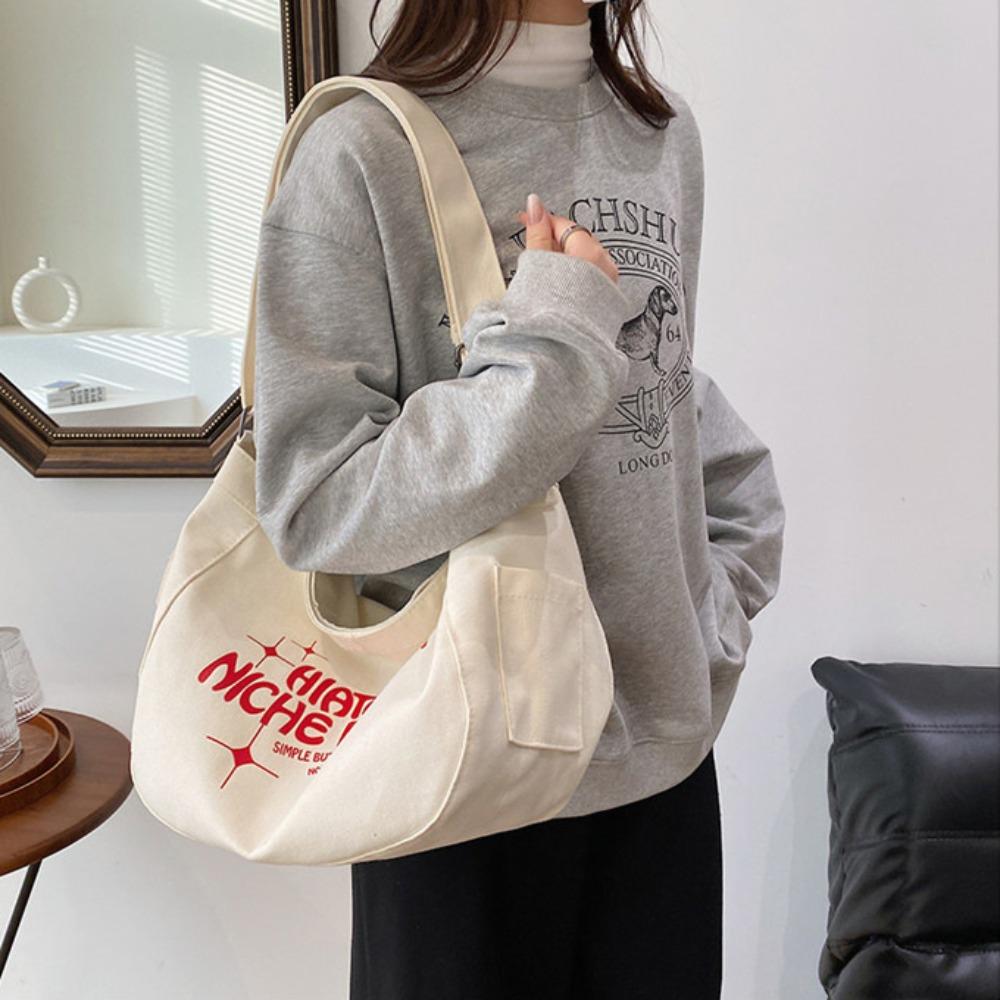 Letter Printed Large Capacity Top-handle Bag Large Capacity Shopping Tote Unisex білий
Letter Printed Large Capacity Top-handle Bag Large Capacity Shopping Tote Unisex білий