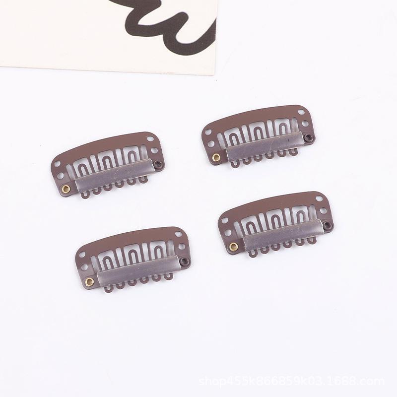 In-Stock 6-Tooth U-Shaped Wig Clips for Hair Extensions and Bangs 6-tooth U-shape коричневый
In-Stock 6-Tooth U-Shaped Wig Clips for Hair Extensions and Bangs 6-tooth U-shape коричневый