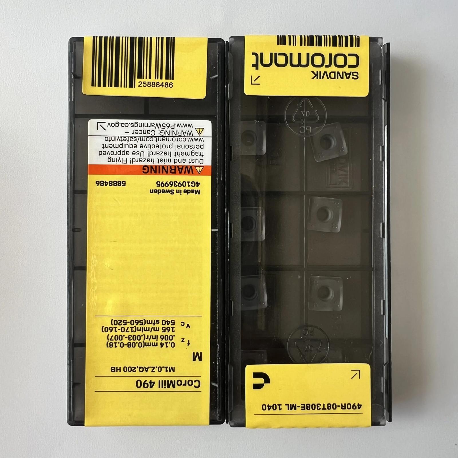 SANDVIK / 490R-08T308E-ML 1040 / Industrial indexable Carbide Inserts 10 Pcs
SANDVIK / 490R-08T308E-ML 1040 / Industrial indexable Carbide Inserts 10 Pcs