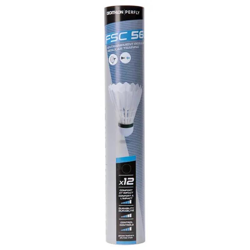 DECATHLON Goose Feather Shuttlecock 12 Pack Goose Feather Training Shuttlecocks 77#/2#
DECATHLON Goose Feather Shuttlecock 12 Pack Goose Feather Training Shuttlecocks 77#/2#