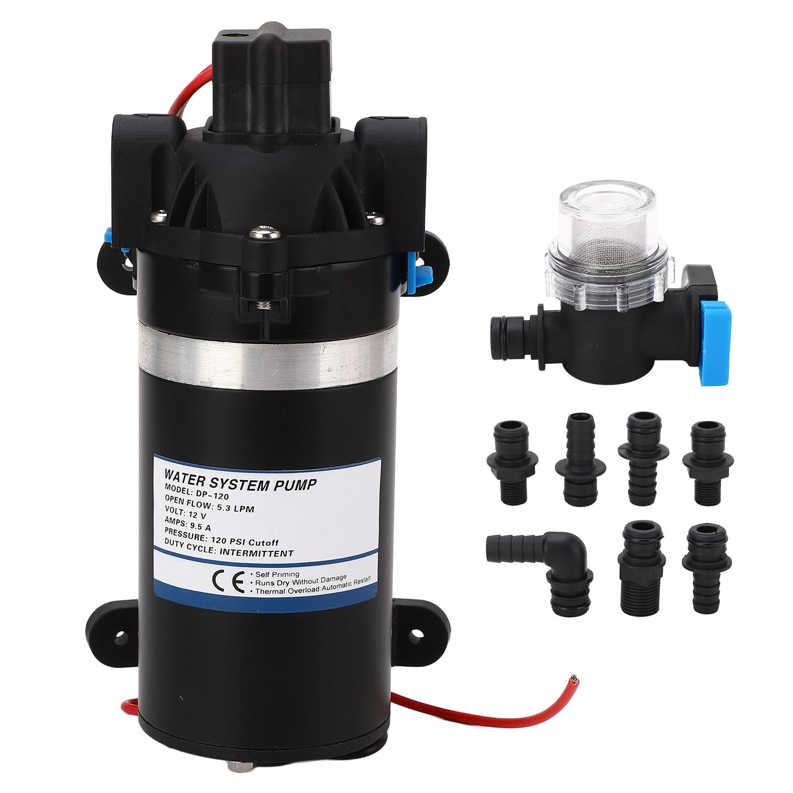 Diaphragm Water Pump 8.3BAR 20GPH High Lift Portable Micro Electric Self Priming Booster Pump DC12V
Diaphragm Water Pump 8.3BAR 20GPH High Lift Portable Micro Electric Self Priming Booster Pump DC12V