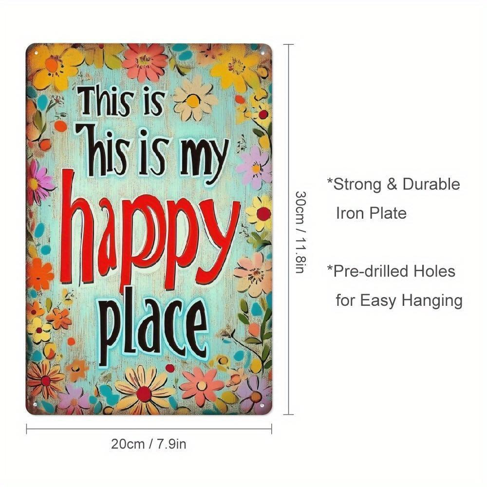 x Inch This Is My Happy Place Iron Sign Colorful Floral Rustic Style Living Room Kitchen Cafe Bar 20x30cm(7.8x11.8inch)
x Inch This Is My Happy Place Iron Sign Colorful Floral Rustic Style Living Room Kitchen Cafe Bar 20x30cm(7.8x11.8inch)