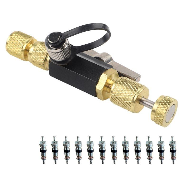 CYCLI-Valve Cores Removal Tool Featuring 12 Pieces For 1/4-Inch And 5/16-Inch Vacuum-Rated 20 Micron Core Disassembly
CYCLI-Valve Cores Removal Tool Featuring 12 Pieces For 1/4-Inch And 5/16-Inch Vacuum-Rated 20 Micron Core Disassembly