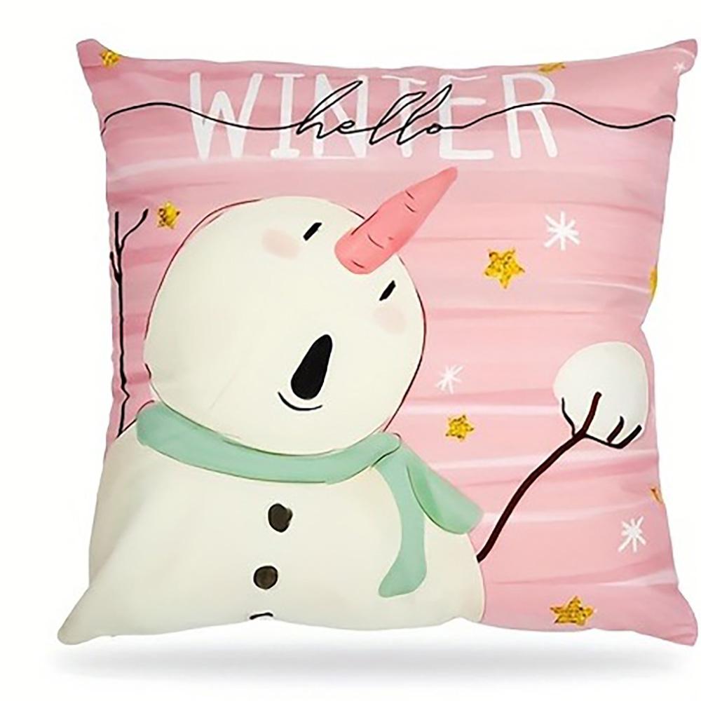 Christmas Themed Pink & White Pillowcases: Santa, Trees, Bell, Snowman Sofa bed cushion cover, New Year home decoration 16x16Inch
Christmas Themed Pink & White Pillowcases: Santa, Trees, Bell, Snowman Sofa bed cushion cover, New Year home decoration 16x16Inch