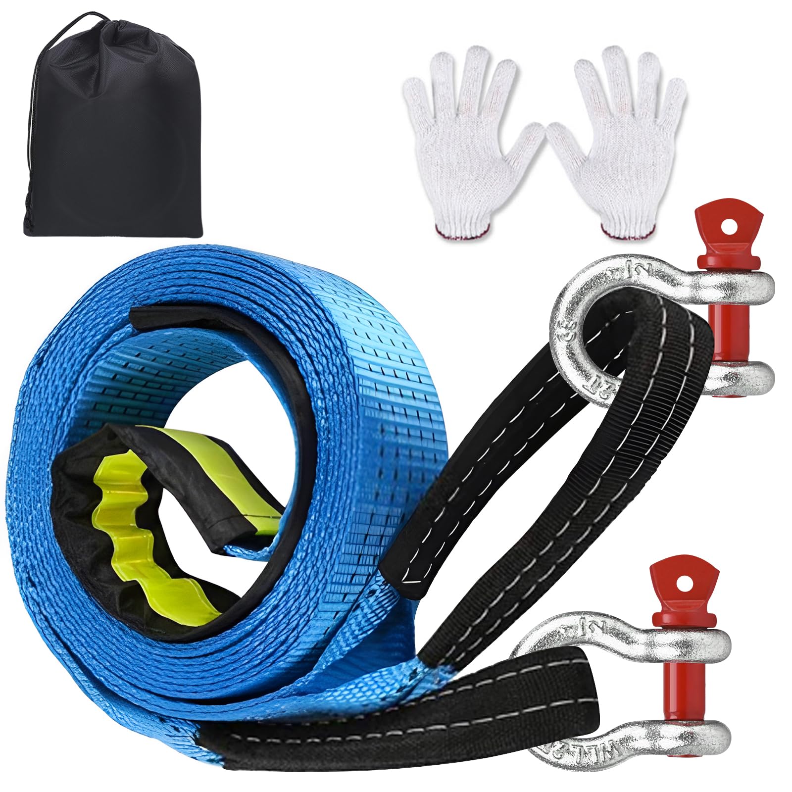 Athvcht Tow Rope for Cars, 5m Long, Maximum Load Capacity of 9 Tons, Car Tow Rope, Emergency Rope, Snowy Road Escape, Accident/Brake/Natural Disaster
Athvcht Tow Rope for Cars, 5m Long, Maximum Load Capacity of 9 Tons, Car Tow Rope, Emergency Rope, Snowy Road Escape, Accident/Brake/Natural Disaster