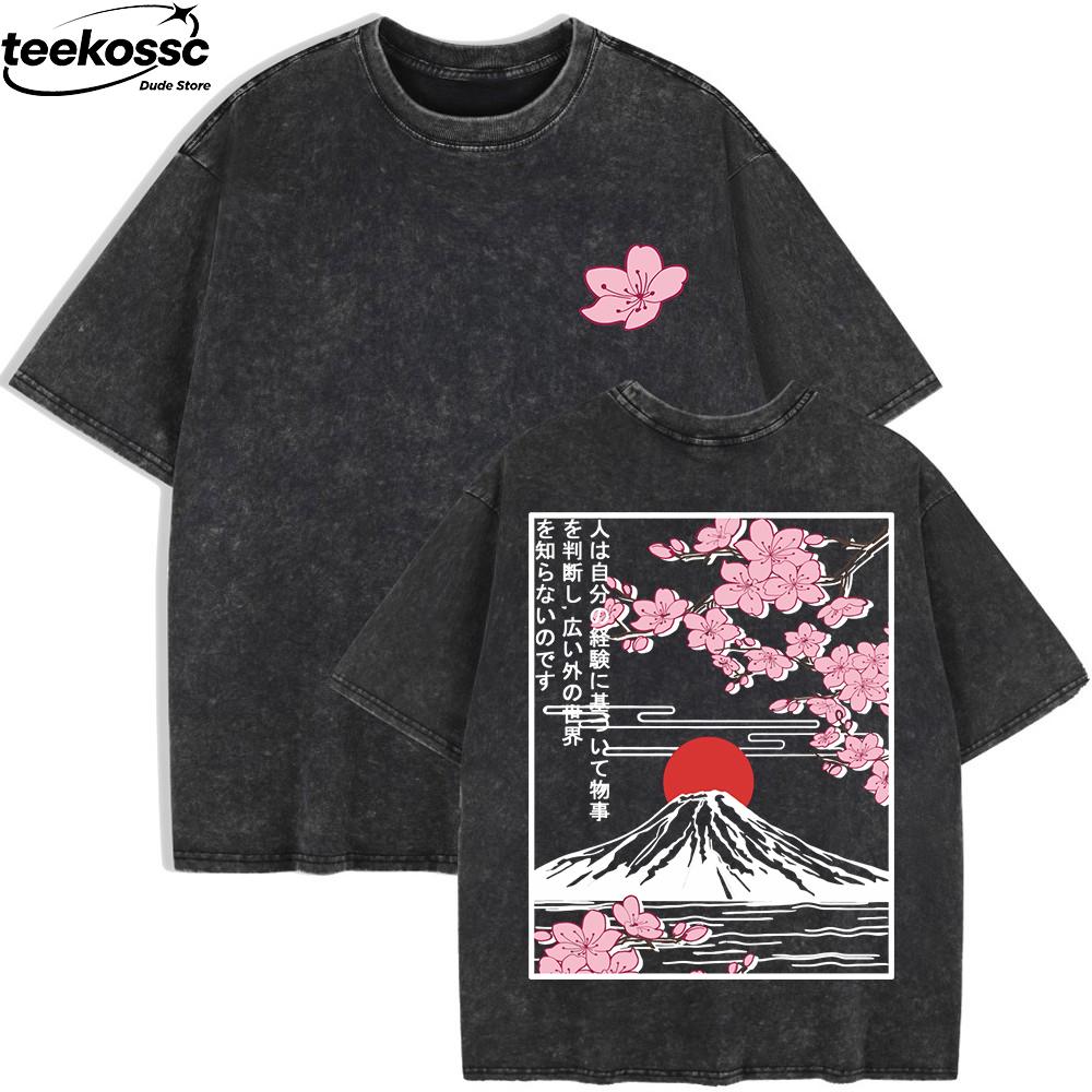 Mount Fuji Cherry Blossoms Prints Washed T-Shirts Womens Cotton Short Sleeve Tops Summer O-Neck Oversized T Shirt Basic Clothes M
Mount Fuji Cherry Blossoms Prints Washed T-Shirts Womens Cotton Short Sleeve Tops Summer O-Neck Oversized T Shirt Basic Clothes M