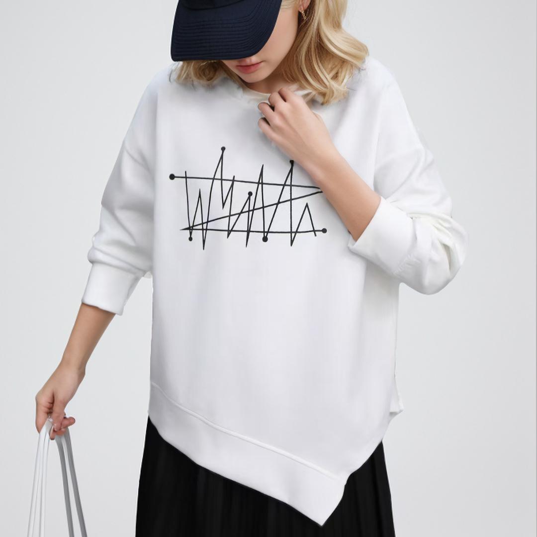 DIMANAF 2024 пуловер осенняя толстовка с капюшоном футболка женская печать асимметричный полный рукав свободный белый One Size белый
DIMANAF 2024 пуловер осенняя толстовка с капюшоном футболка женская печать асимметричный полный рукав свободный белый One Size белый