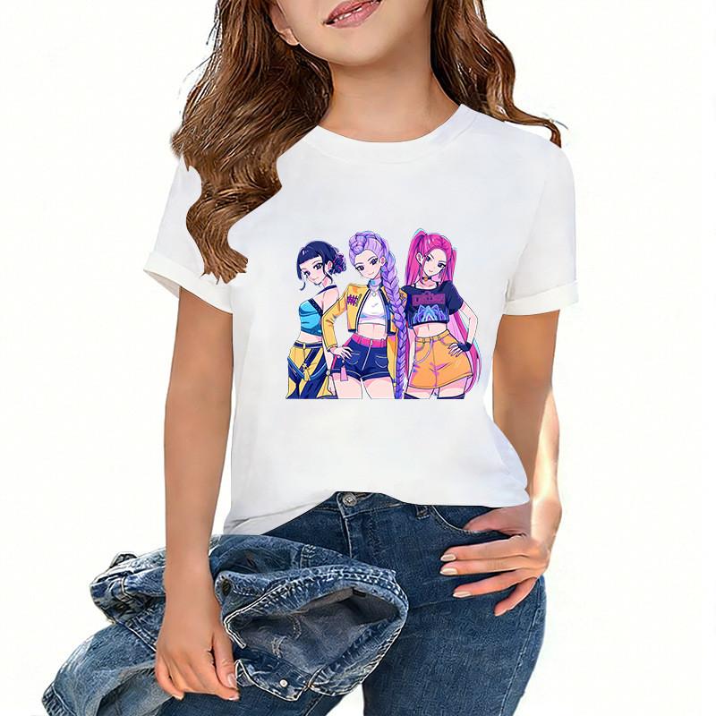 Детская футболка для девочек Kpop Hunters Зои Мира Руми с принтом, повседневная 110cm белый
Детская футболка для девочек Kpop Hunters Зои Мира Руми с принтом, повседневная 110cm белый