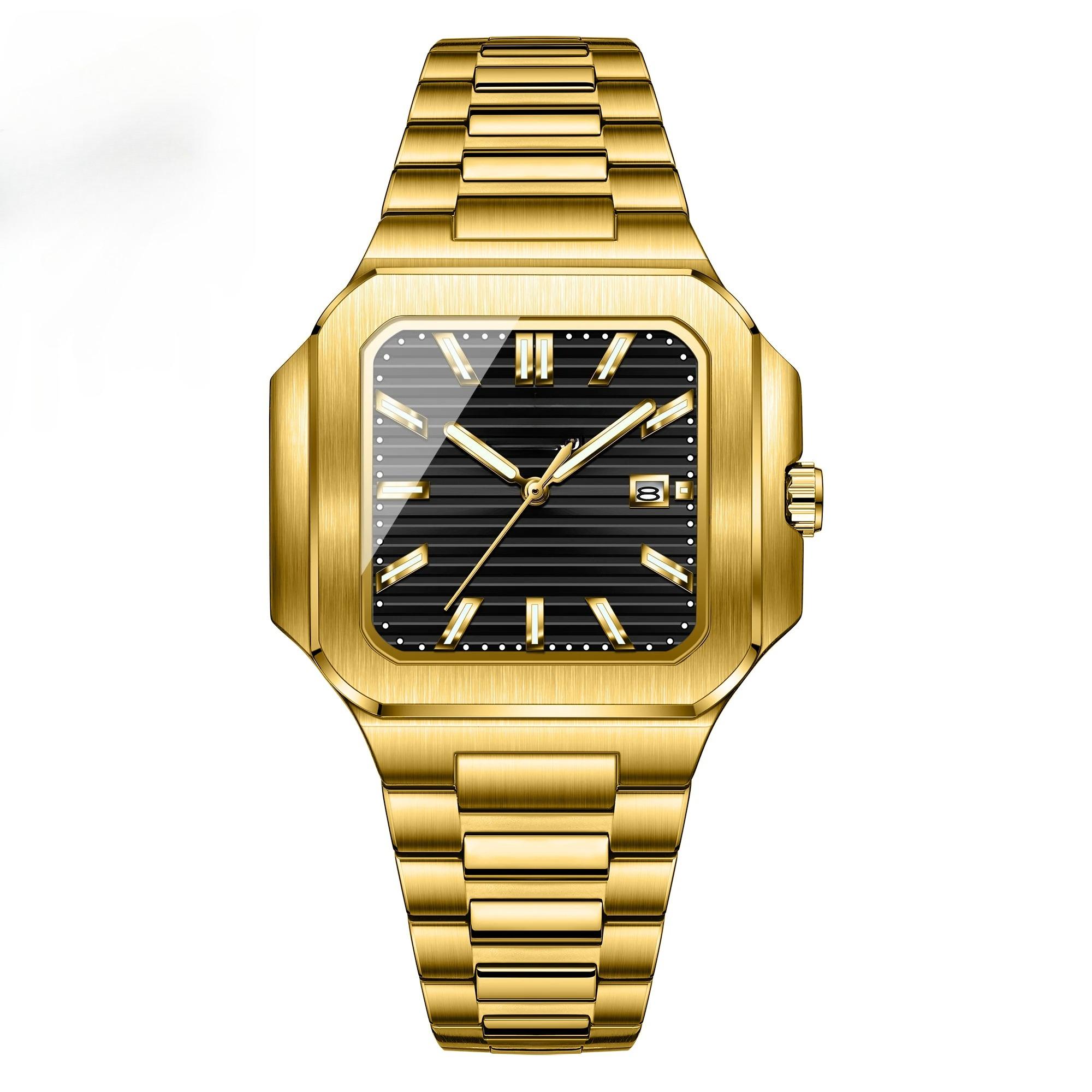 Деловые кварцевые часы Водонепроницаемые Ночная подсветка Календарь Мужские наручные часы
Деловые кварцевые часы Водонепроницаемые Ночная подсветка Календарь Мужские наручные часы