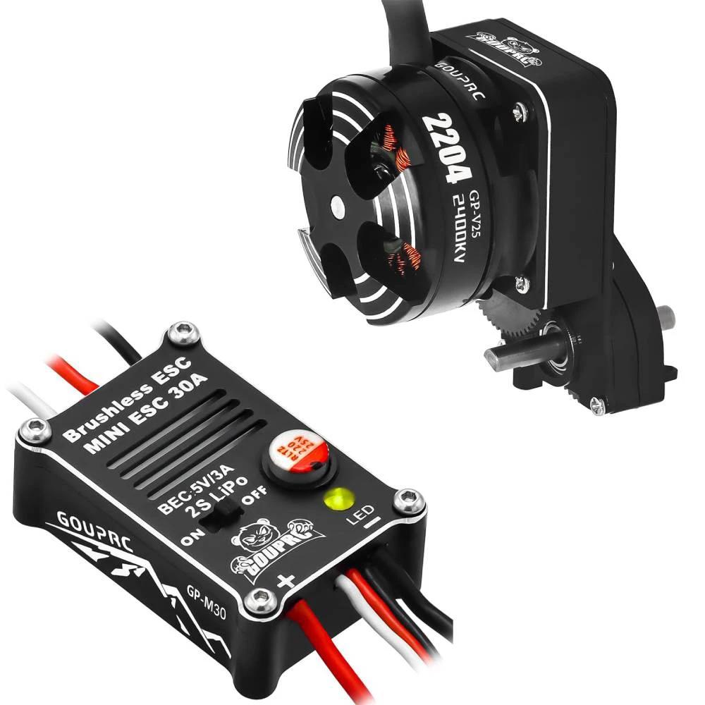 2204 2400KV Brushless Outrunner Motor with Transmission and 30A ESC for 1/24 RC Crawler Axial SCX24 Upgrade чорний
2204 2400KV Brushless Outrunner Motor with Transmission and 30A ESC for 1/24 RC Crawler Axial SCX24 Upgrade чорний