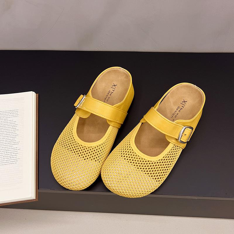 Baotou slippers women s summer outer wear new hollow breathable mesh versatile casual soft sole woven flat shoes sandals 40 лимонно-жовтий колір
Baotou slippers women s summer outer wear new hollow breathable mesh versatile casual soft sole woven flat shoes sandals 40 лимонно-жовтий колір