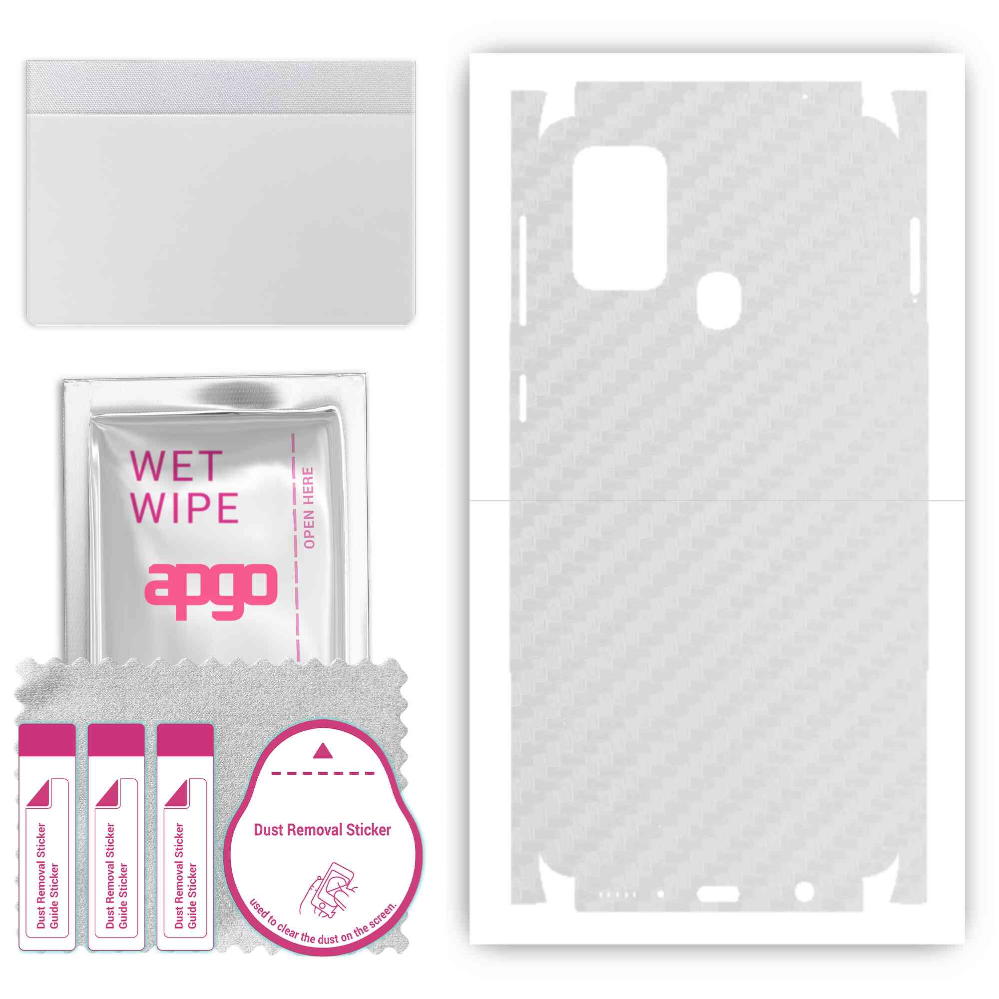 Apgo Protective Skin Sticker for the back+sides compatible with Samsung Galaxy M31, Full Wrap Film, Foil, Vinyl - Pattern Transparent Carbon
Apgo Protective Skin Sticker for the back+sides compatible with Samsung Galaxy M31, Full Wrap Film, Foil, Vinyl - Pattern Transparent Carbon