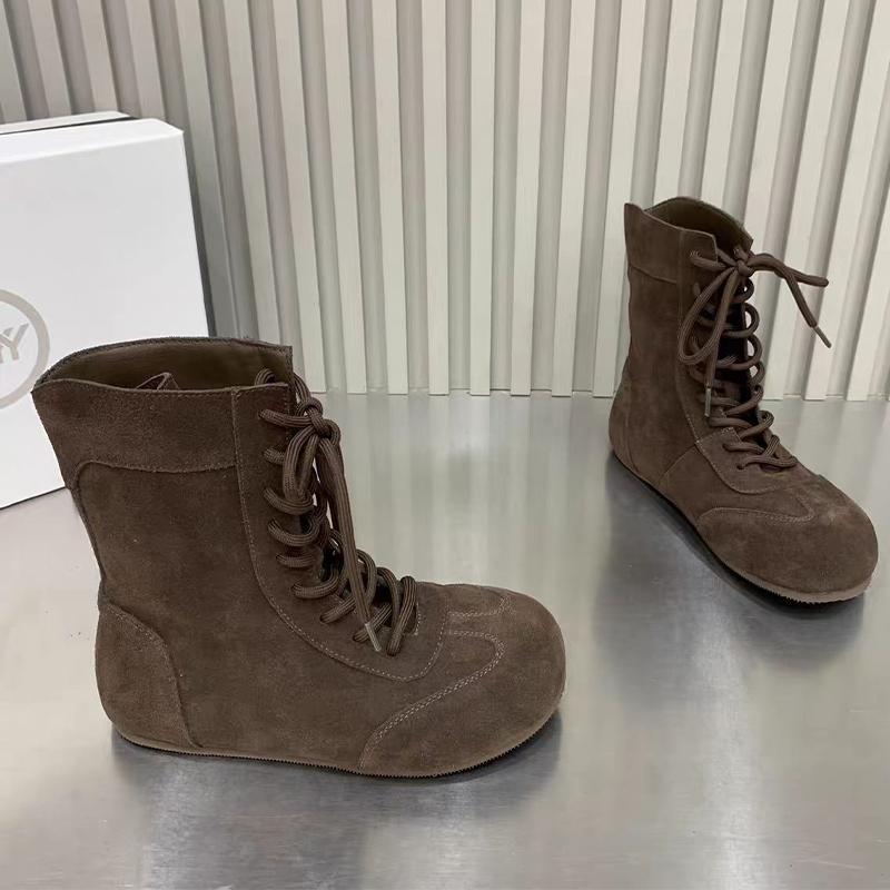 New Ankle Boots for Women Suede Flats Lace Up Sport Shoes Fashion Designer Woman s Botas Winter Cozy Brand Boots Para Mujer 35 темно-коричневого кольору
New Ankle Boots for Women Suede Flats Lace Up Sport Shoes Fashion Designer Woman s Botas Winter Cozy Brand Boots Para Mujer 35 темно-коричневого кольору