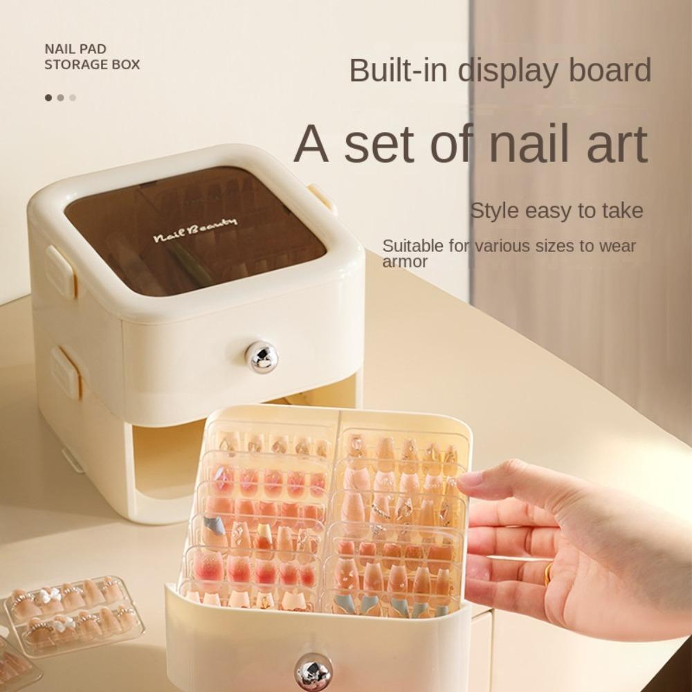 Nail Storage Organizer Desktop Storage Box Drawer Type Cosmetic Storage Case White-Single Layer
Nail Storage Organizer Desktop Storage Box Drawer Type Cosmetic Storage Case White-Single Layer
