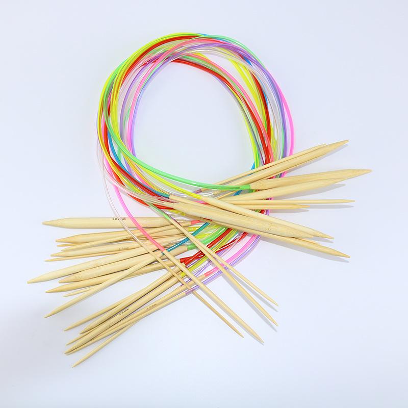 18-Piece Bamboo Circular & Double-Pointed Knitting Needle Set 100cm
18-Piece Bamboo Circular & Double-Pointed Knitting Needle Set 100cm