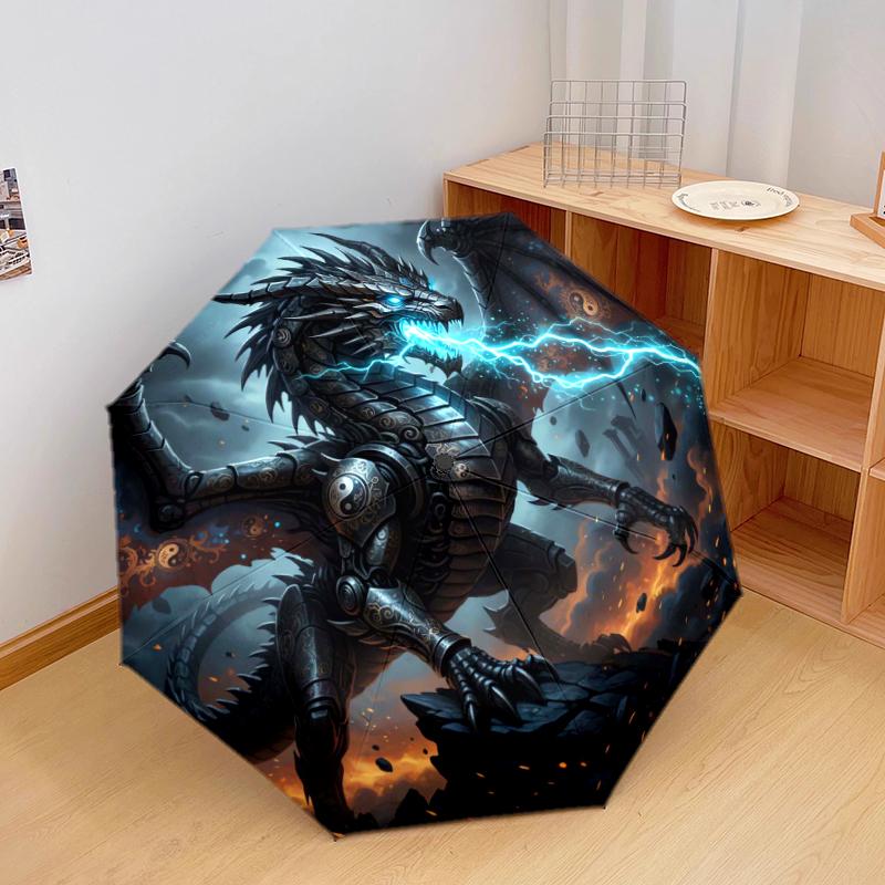 1 PC Automatic Folding Umbrella - Mechanical Dragon Pattern, Portable & Foldable Design with 8 Ribs, Christmas Birthday Gifts
1 PC Automatic Folding Umbrella - Mechanical Dragon Pattern, Portable & Foldable Design with 8 Ribs, Christmas Birthday Gifts