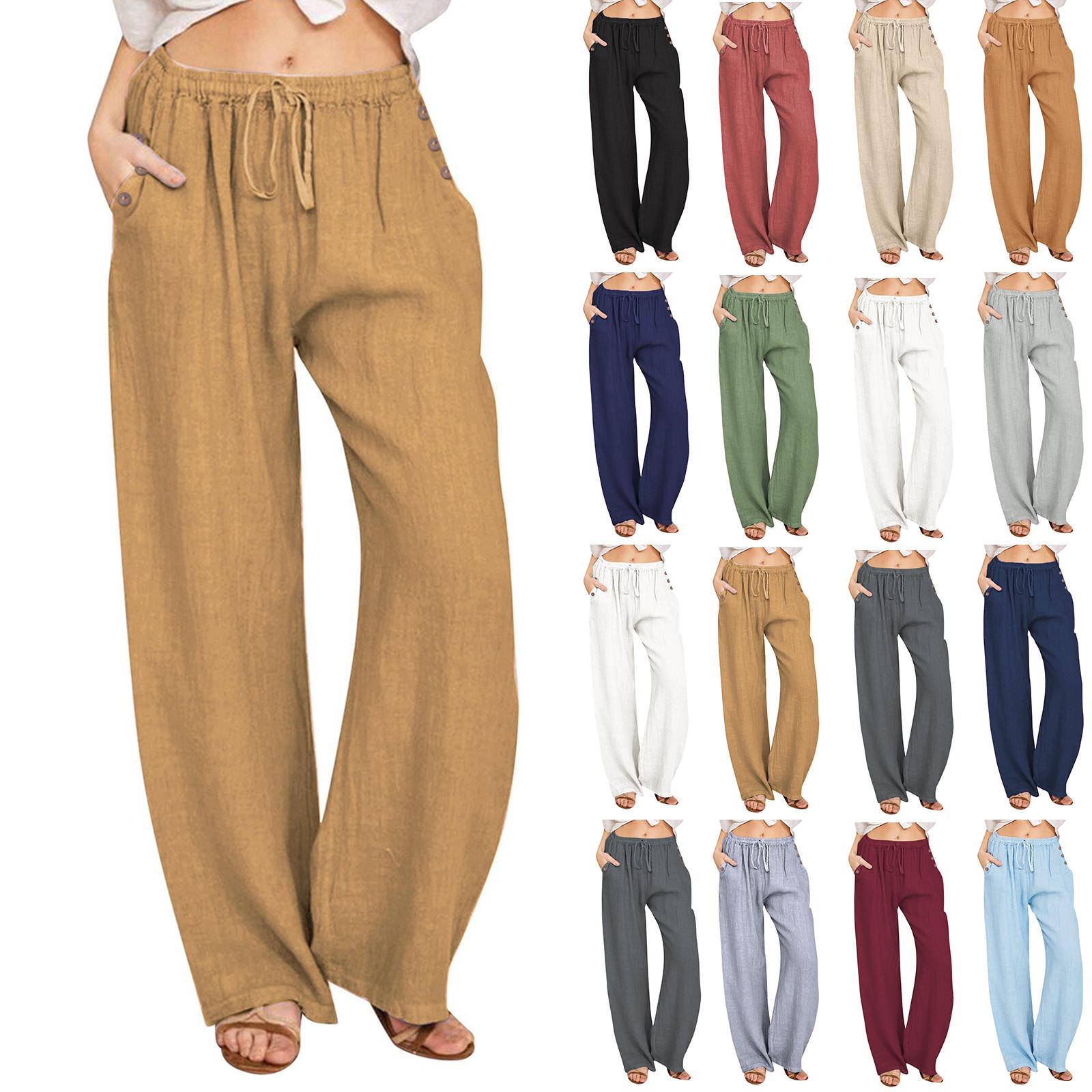 Женские модные повседневные прямые брюки, однотонные повседневные брюки с карманами, повседневные брюки на пуговицах
Женские модные повседневные прямые брюки, однотонные повседневные брюки с карманами, повседневные брюки на пуговицах