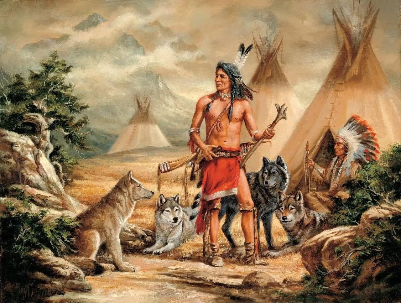 Indians and Wolves Gifts for Indian Funny Novelty Metal Retro Wall Decor for Home Gate Garden Baaluminum 20x30cm(7.8x11.8inch)
Indians and Wolves Gifts for Indian Funny Novelty Metal Retro Wall Decor for Home Gate Garden Baaluminum 20x30cm(7.8x11.8inch)