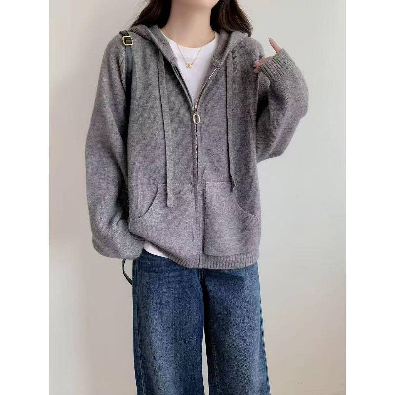 Lazy wind hooded sweater jacket women s autumn and winter new loose casual zipper knitted cardigan jacket average size
Lazy wind hooded sweater jacket women s autumn and winter new loose casual zipper knitted cardigan jacket average size