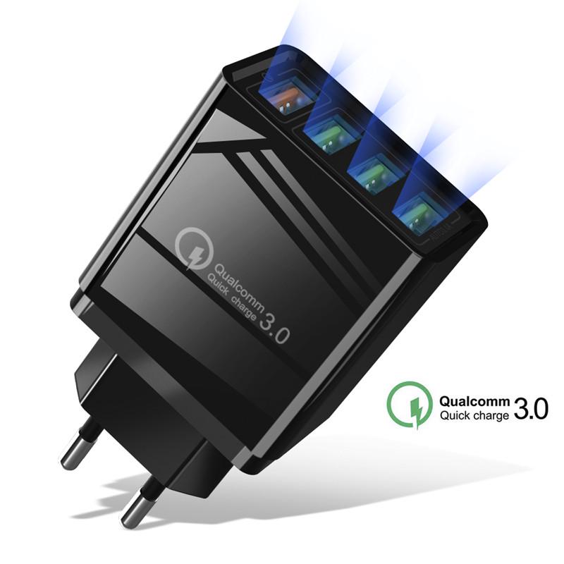4 Порты USB 3.0 КК Зарядное устройство Телефон Быстрая стена зарядное устройство для iPhone X Samsung S10 ЕС / США Plug Адаптер
4 Порты USB 3.0 КК Зарядное устройство Телефон Быстрая стена зарядное устройство для iPhone X Samsung S10 ЕС / США Plug Адаптер