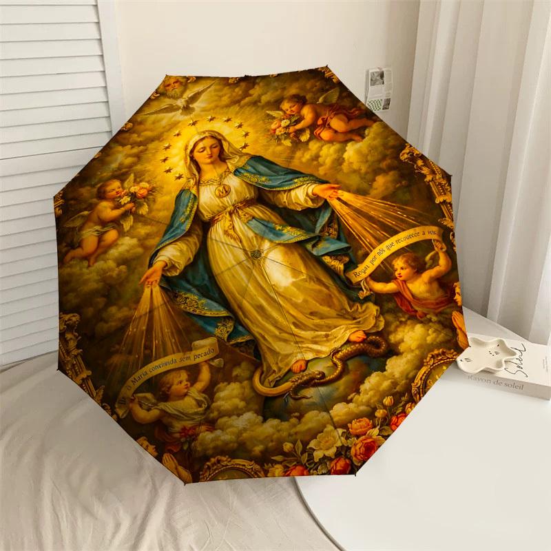 1PC Mary, Virgin Umbrella-8-Rib Reinforced, Automatic Open, Lightweight & Durable, Fashion Accessory for Outdoor-D340
1PC Mary, Virgin Umbrella-8-Rib Reinforced, Automatic Open, Lightweight & Durable, Fashion Accessory for Outdoor-D340