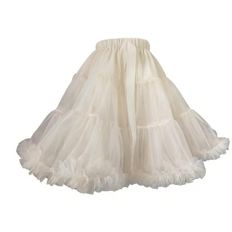 Nylon tutu skirt short mesh skirt adult support skirt pleated one size fits all бежевий
Nylon tutu skirt short mesh skirt adult support skirt pleated one size fits all бежевий
