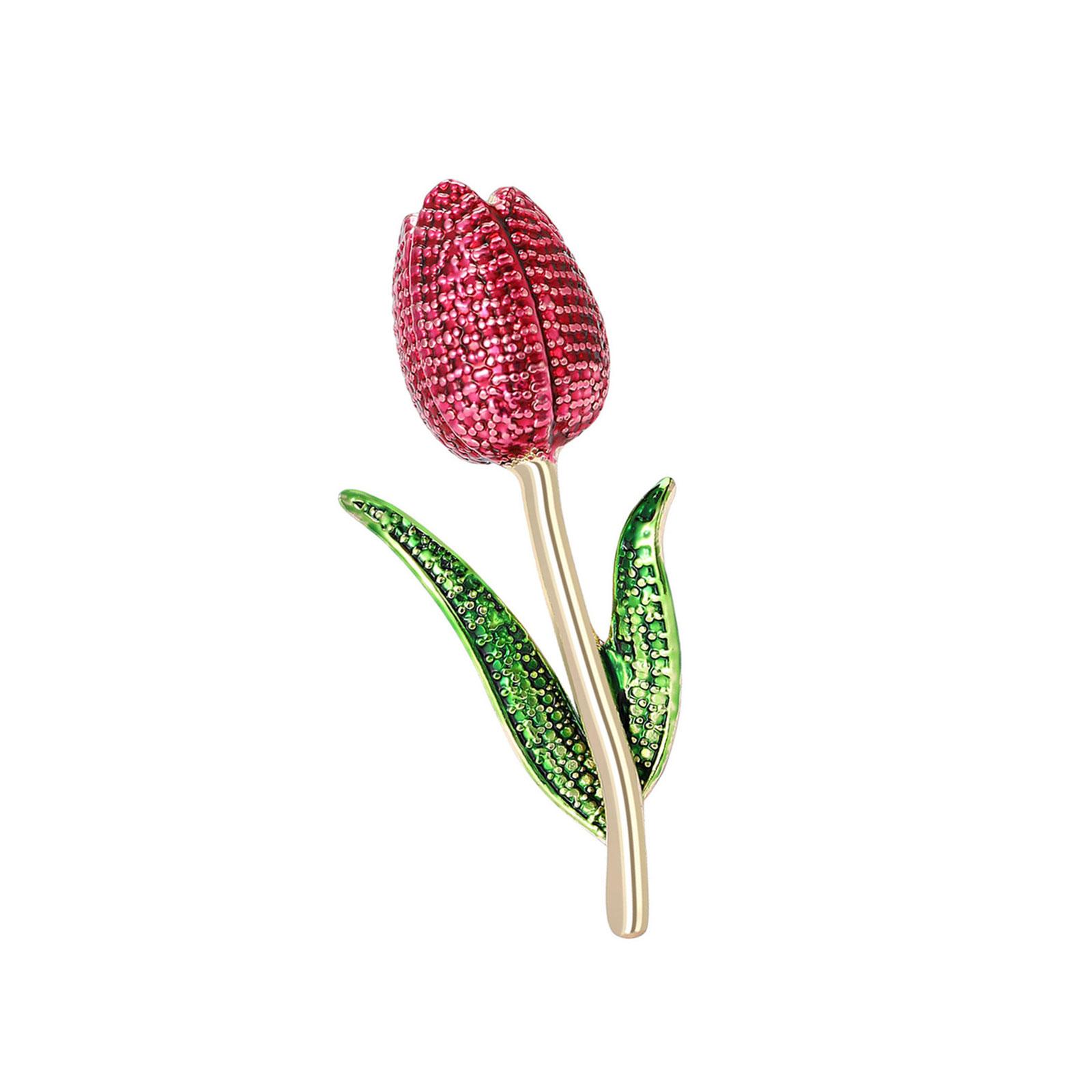 Nature Inspired Tulips Flower Brooch Artistic Enamel Coating Jewelry For Women Clothing Accessories For Daily Wear красный
Nature Inspired Tulips Flower Brooch Artistic Enamel Coating Jewelry For Women Clothing Accessories For Daily Wear красный